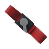 Wrist Strap Only, 4mm Snap, Adjustable, Conductive Weave, Steel, Burgundy redirect to product page